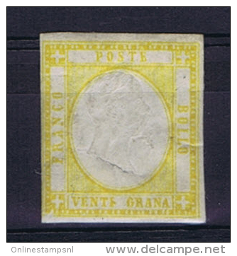 Italy Sa Nr 23, Mi 7 , MH/*, 1861, With Heavy Embossing, No Tear! - Mint/hinged