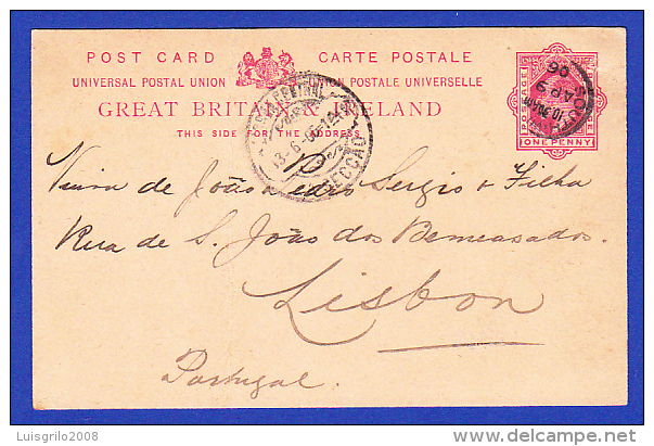 SOUTH WIGSTON  -  9.4.1906  - LISBOA CENTRAL 2ª SECÇÃO - Lettres & Documents