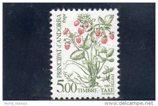 ANDORRE FRANCAISE 1985 TAXE ** - Unused Stamps
