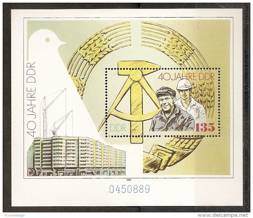 DDR 1989 - Yvert #H99 - MNH ** - 1. Tag - FDC (Ersttagblätter)