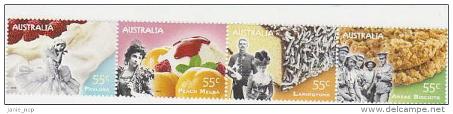 Australia 2009 Not Just Desserts Set  MNH - Sheets, Plate Blocks &  Multiples