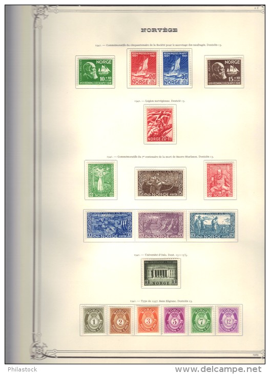 NORVEGE Collection Compléte */** 1922/24 à 1990 Avec BF, PA, Services, BF Spéciaux Etc... - Collezioni