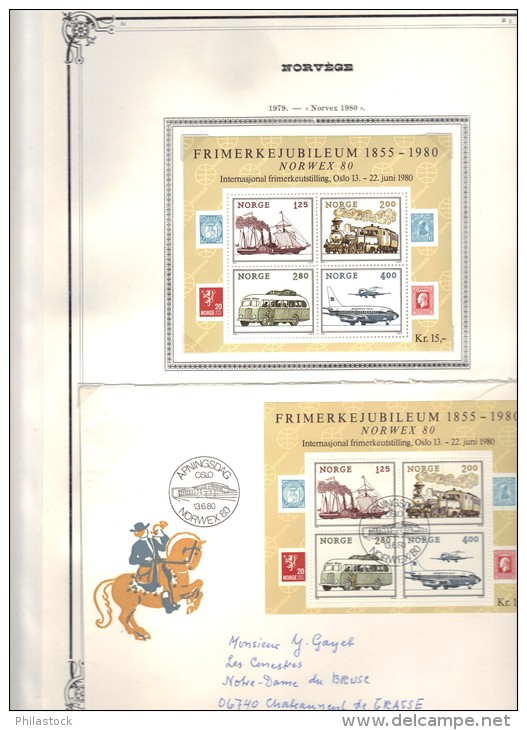 NORVEGE Collection compléte */** 1922/24 à 1990 avec BF, PA, Services, BF spéciaux etc...