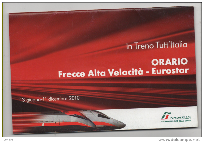 Alt281 Orario Treno Timetable Train, Horaires, Alta Velocità Eurostar, Trenitalia, High-speed Rail, Grande Vitesse - Europa