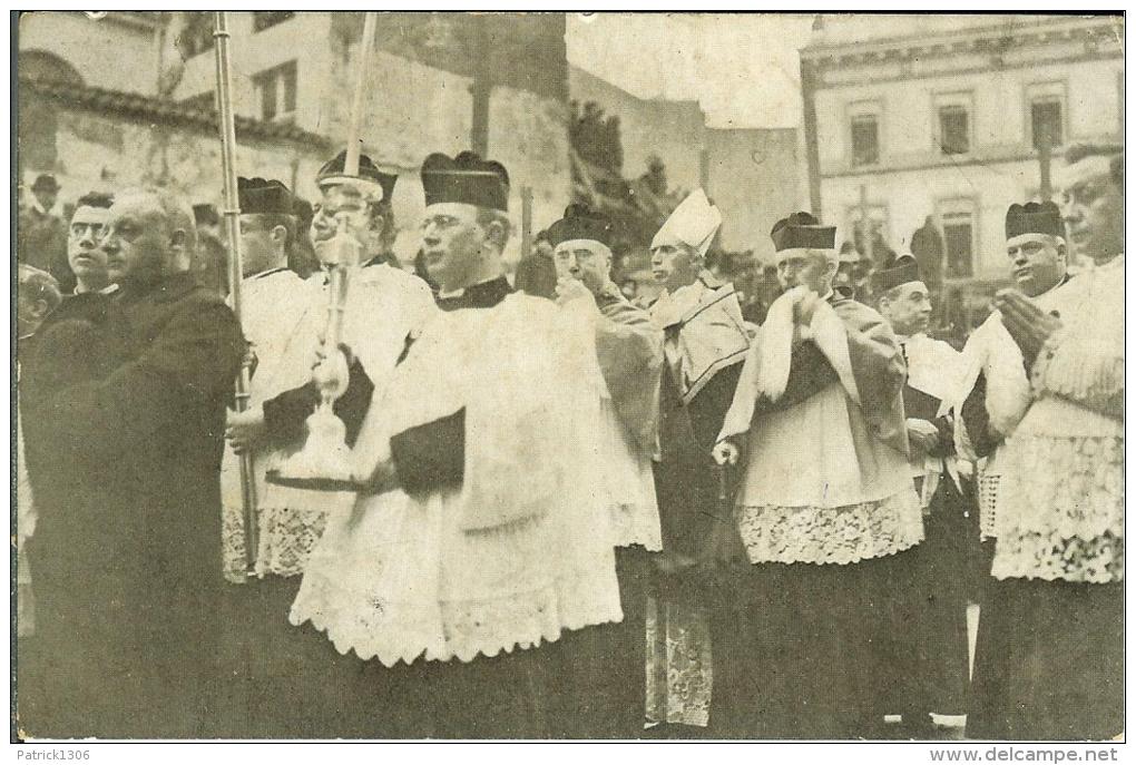 CPA  Funérailles De SM Léopold II, Le Cardinal Et Le Clergé  8007 - Funérailles