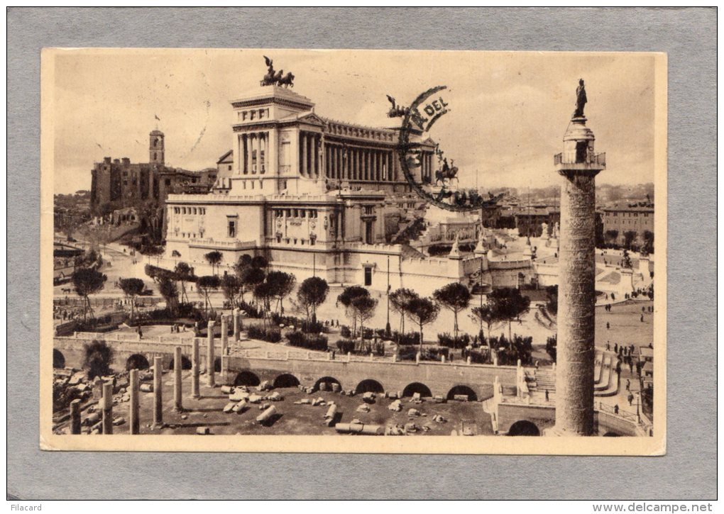 40005      Italia,  Roma   -   Monumento  A  Vittorio  Emanuele II E  Il  Foro  Traiano,  VGSB  1935 - Altare Della Patria