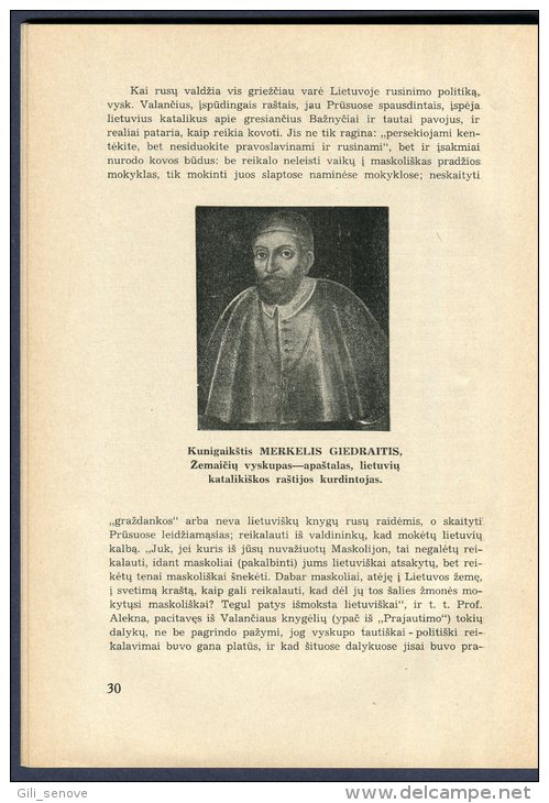 1938 Lithuania Lietuva /Christianity Merits To Our Nation/ Krikscionybes Nuopelnai Cesnys - Libri Vecchi E Da Collezione