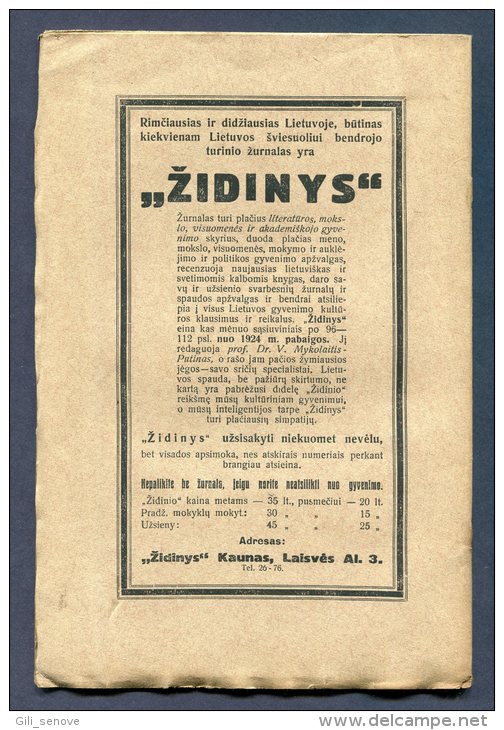 1930 Lithuania Lietuva/ Vytautas The Great And His Czech Policy After Vencel Death - Libri Vecchi E Da Collezione