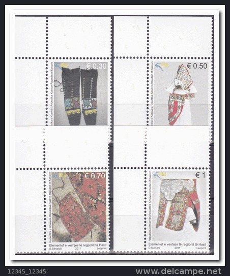 Kosovo 2011 Postfris MNH Traditional Costumes - Kosovo