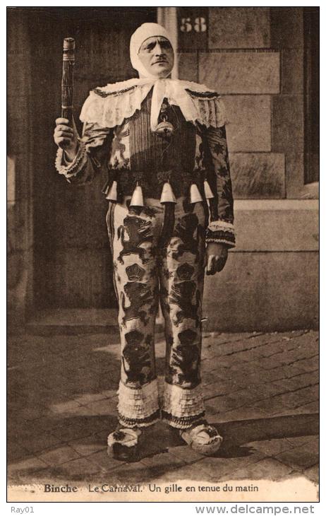 BELGIQUE - HAINAUT - BINCHE - Le Carnaval - Un Gille En Tenue Du Matin. - Binche