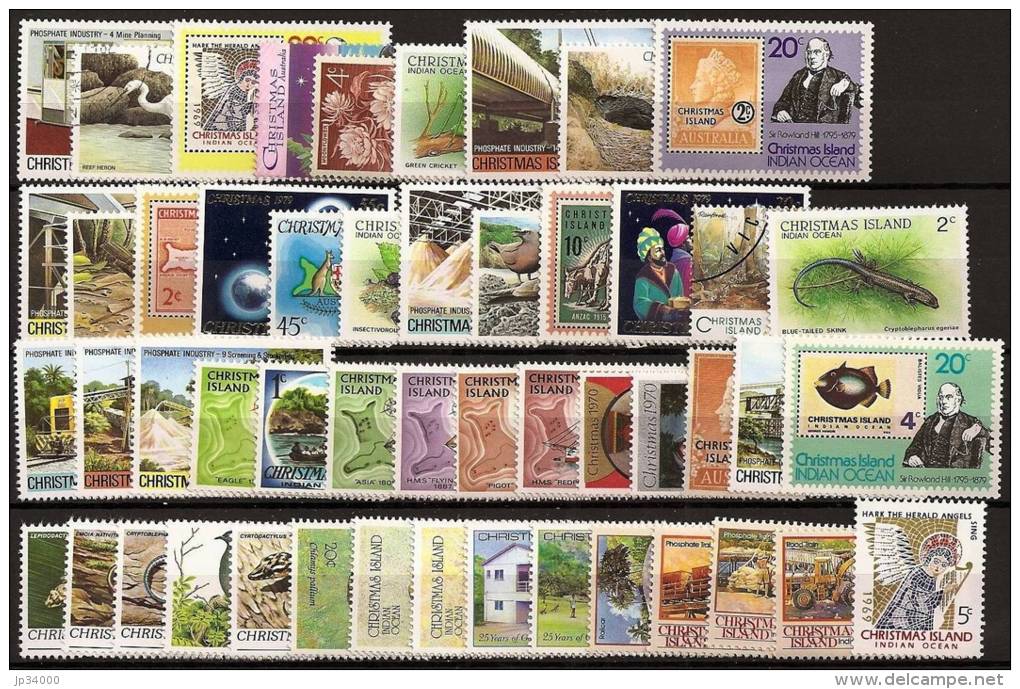 CHRISTMAS ISLANDS, Lot De 50 Timbres Tous Differents Neufs Et Oblitérés. Satisfaction Assurée - Christmas Island