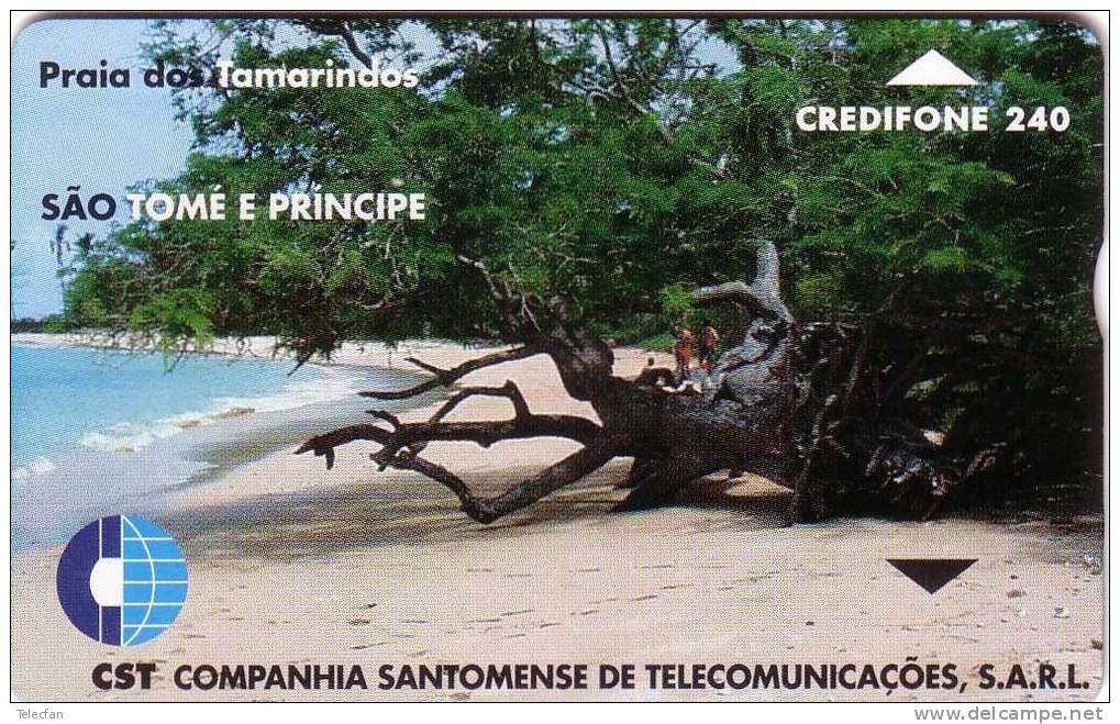 SAO TOME ET PRINCIPE PLAGE BEACH STRAND 240U    LUXE - Sao Tome En Principe