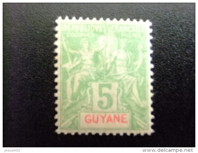 GUYANE  GUYANA  Año 1900  SELLOS DE COLONIAS FRANCESAS    Yvert Nº 43 * MH Con Toda Su Goma - Neufs