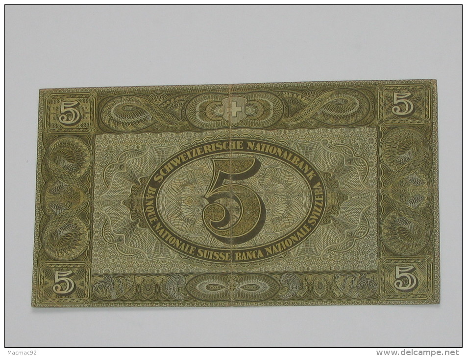 SUISSE. 5 Francs 1949. Banque Nationle Suisse - Schweiz