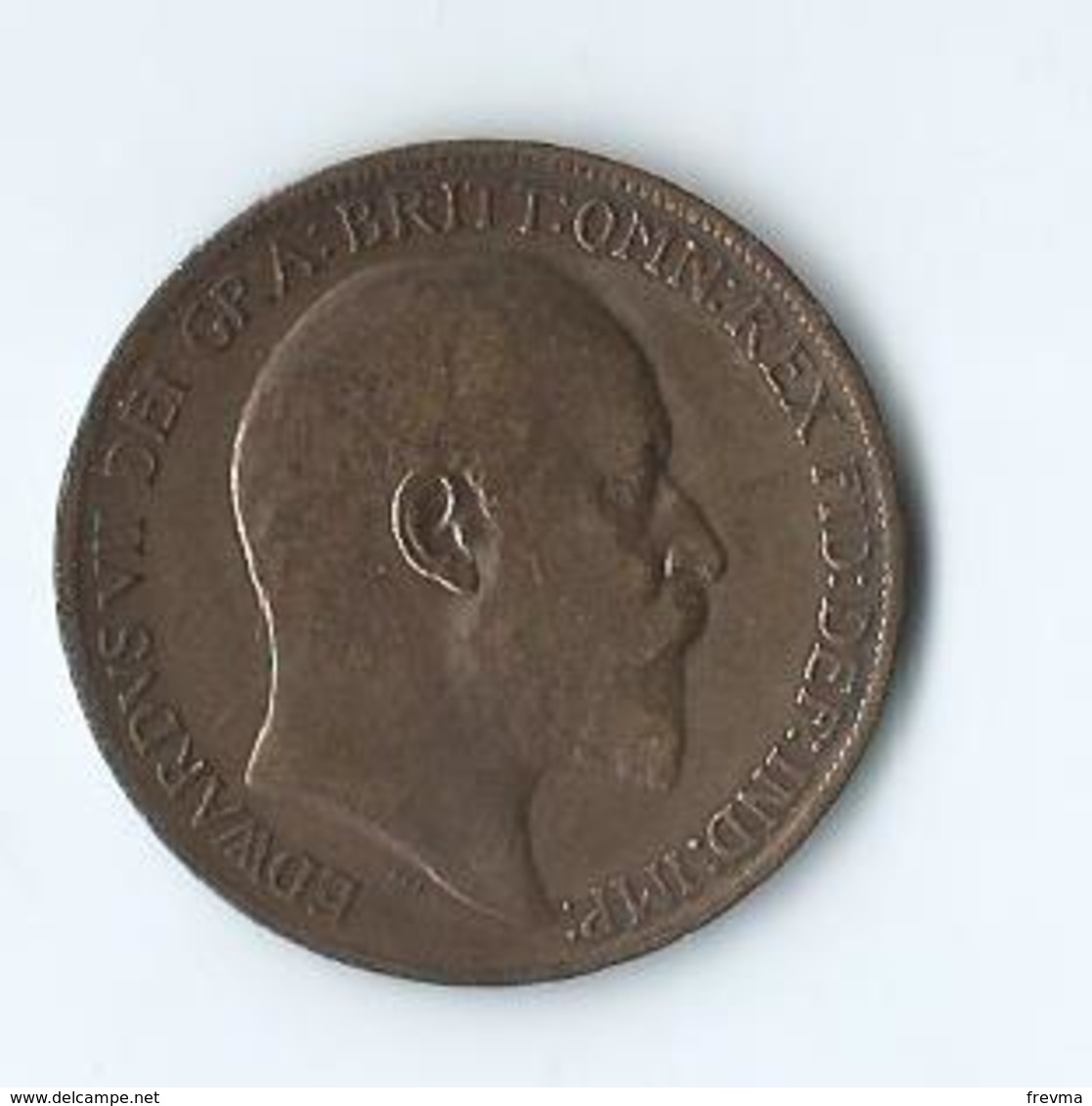Edwardvs VII Dei Gra Britt Omn Rex Fid Def Imp One Penny 1910 - D. 1 Penny