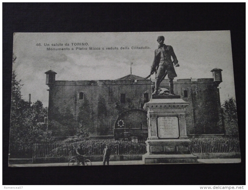 TORINO (Turin, Piemonte, Italie) - Monumento A Pietro Micca E Veduta Della Cittadella - Animée - Non Voyagée - Autres Monuments, édifices