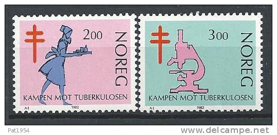 Norvège 1982 N°818/819 Neufs** Lutte Contre La Tuberculose - Nuovi