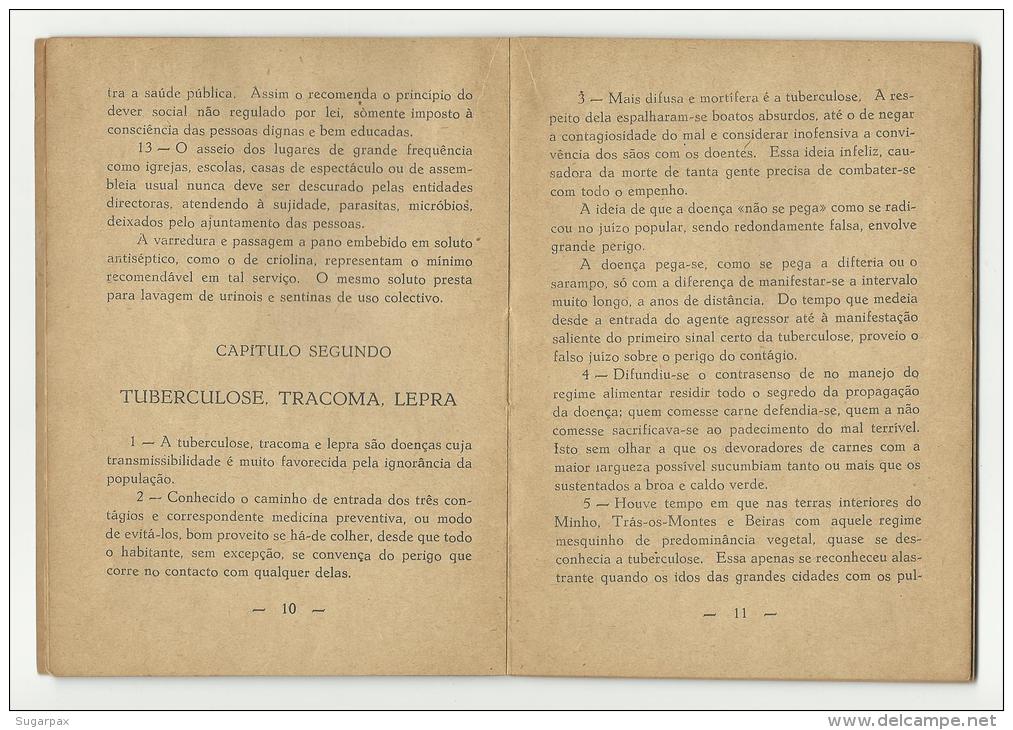 CARTILHA De SANIDADE Para CONDUTA Do POVO PORTUGUÊS - PORTUGAL - See 9 Scans And Description - Oude Boeken