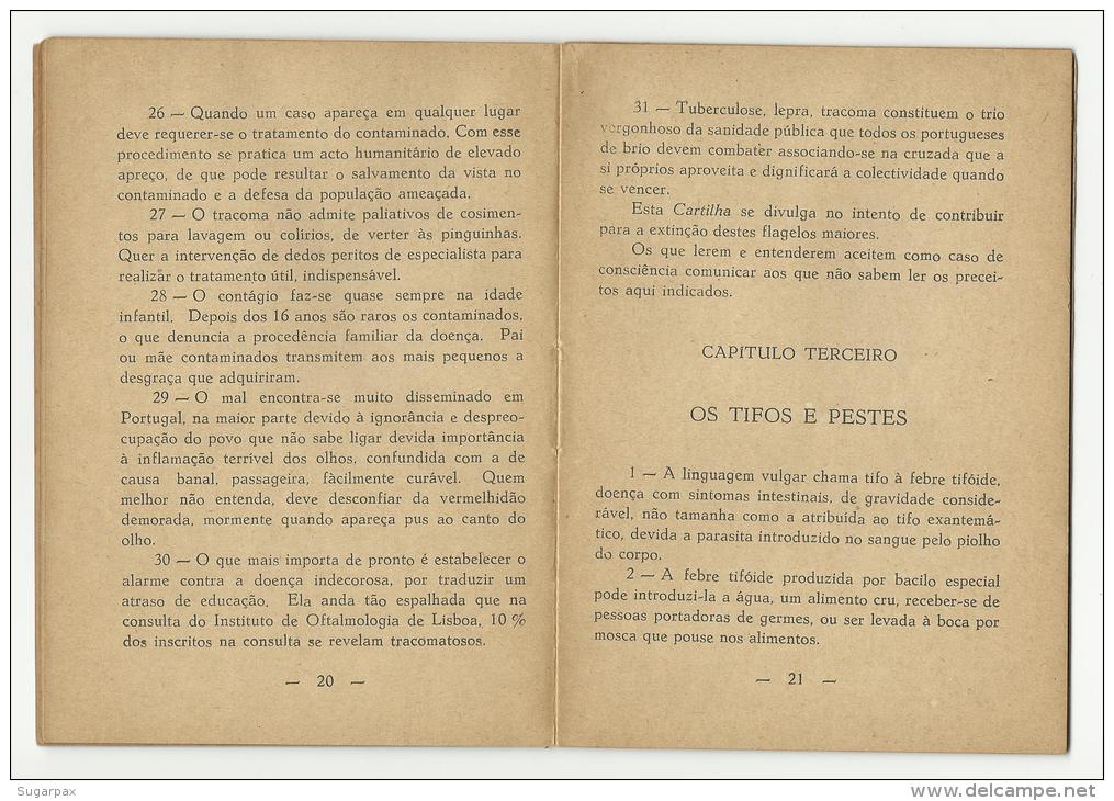 CARTILHA De SANIDADE Para CONDUTA Do POVO PORTUGUÊS - PORTUGAL - See 9 Scans And Description - Livres Anciens