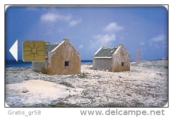 Antilles (Neth) - Bonaire, Telefonia Bonairano, Slave Huts, 120 Units, 4/96, 5.000ex, Used - Antillas (Nerlandesas)