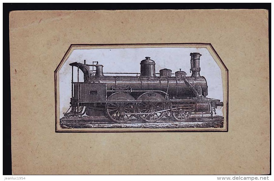 LOCOMOTIVE 120 TRAVAUX DE LA COMPAGNIE PARISIENNE DU GAZ MR MESUREUR 1888 - Eisenbahnen