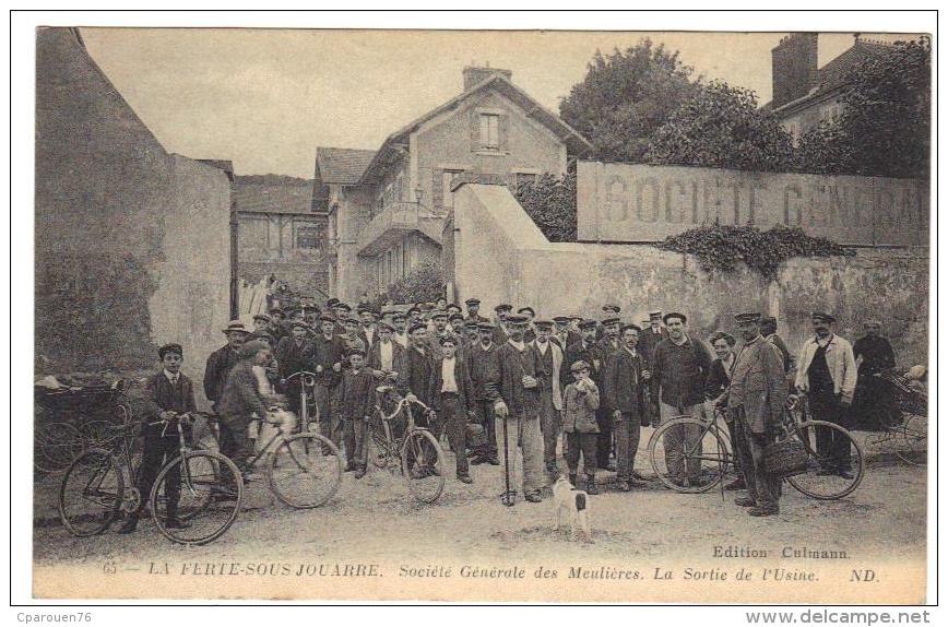 La Ferté Sous Jouarre La Ferté-sous-Jouarre Société Générale Des Meulières Sortie De L´usine Cpa 77 Seine Et Marne - La Ferte Sous Jouarre