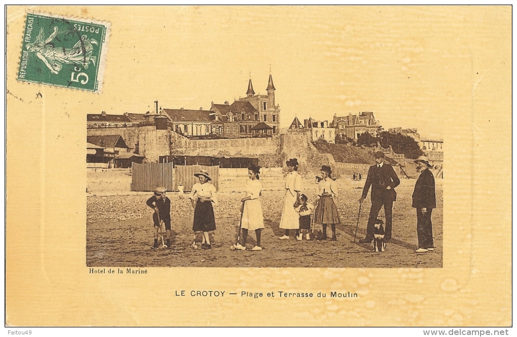 LE CROTOY -    Plage Et Terrasse Du Moulin  37 - Le Crotoy