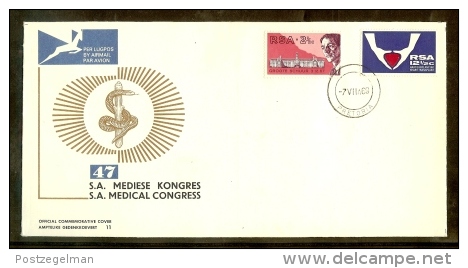 REPUBLIC OF SOUTH AFRICA, 1969, First Day Cover Nr. 11, Medical Congress, F2655 - Covers & Documents