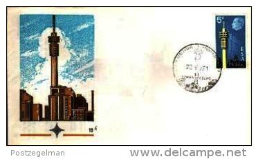 REPUBLIC OF SOUTH AFRICA, 1971, J.G. Strydom Tower (22-5-1971), First Day Cover Nr. 15a,   F2623 - Covers & Documents