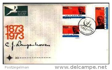 REPUBLIC OF SOUTH AFRICA, 1973, Langenhoven, First Day Cover Nr. 30 - Covers & Documents