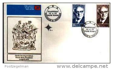 REPUBLIC OF SOUTH AFRICA, 1975, President Diederichs, First Day Cover Nr.2.4 - Covers & Documents