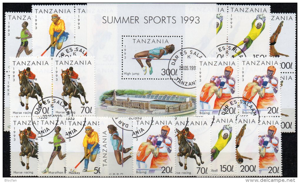 Olympiade.Atlanta 1996 Tanzania 1467-2,VB+Block 212 O 30€ Marathon M/s Olympic Sport S/s Bloc Athletic Sheet Bf Tanzanie - Zomer 1996: Atlanta