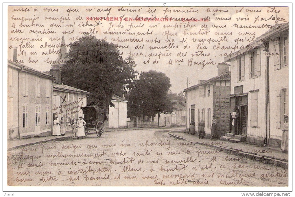 SAINT REMY En BOUZEMONT Grande Rue Marne (51) - Saint Remy En Bouzemont