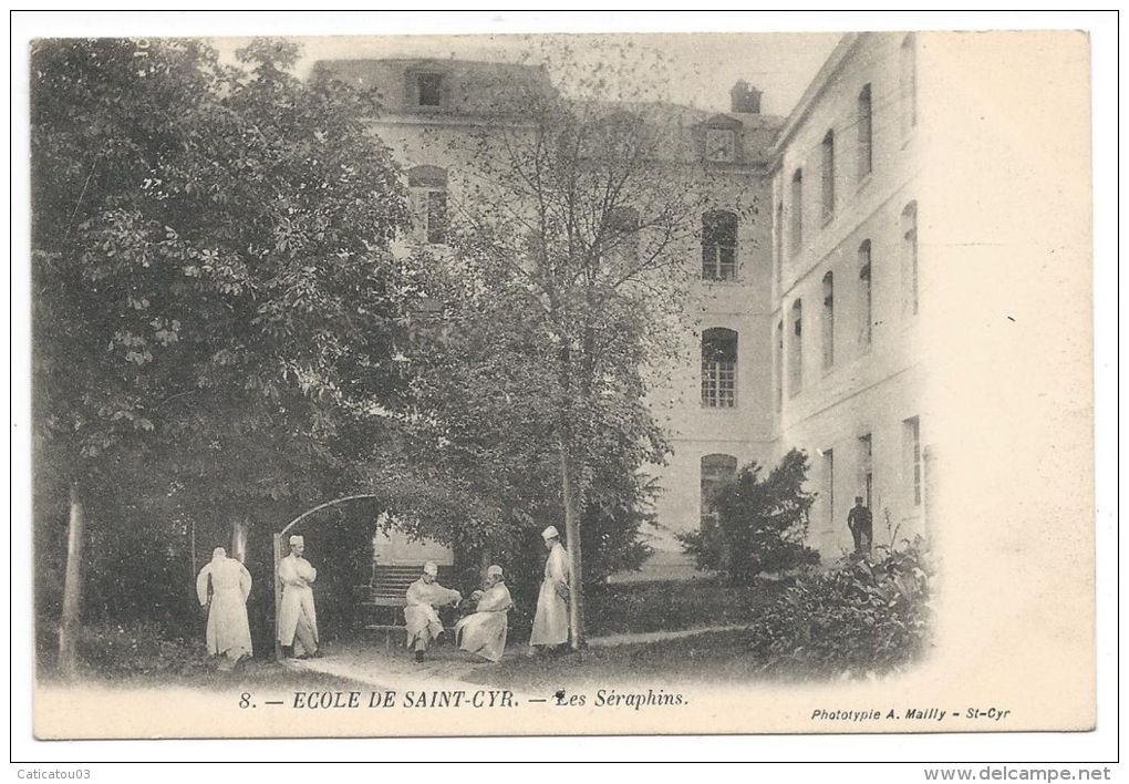 L´ECOLE DE SAINT-CYR (YVELINES)  - Les Séraphins - N°8 - Animée - St. Cyr L'Ecole