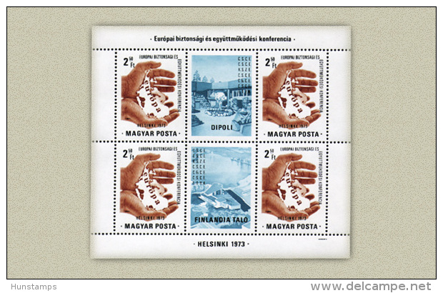 Hungary 1973. EUROPA - Helsinki Sheet MNH (**) Michel: Block 99A / 13 EUR - Ungebraucht