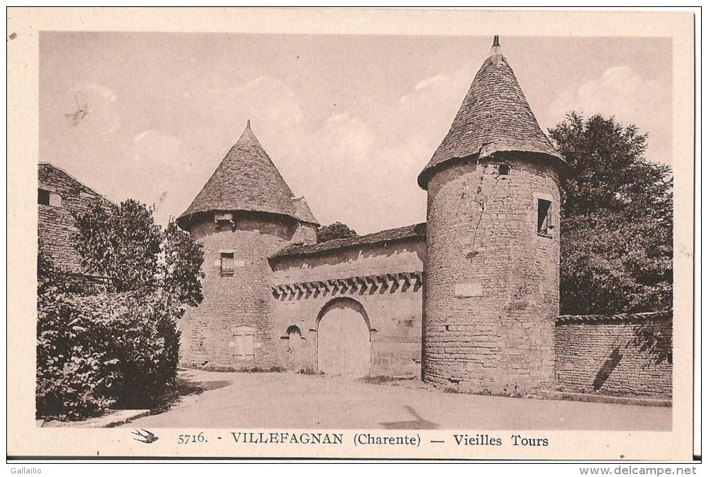 VILLEFAGNAN VIEILLES TOURS CPA NO 5716 EDITION GRANGEAUD - Villefagnan