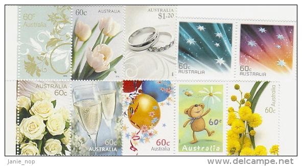 Australia 2010 For Special Occasion Set  MNH - Sheets, Plate Blocks &  Multiples