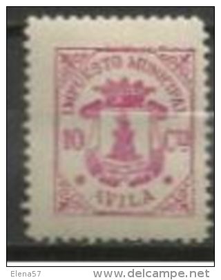 0394-RARO SELLO NUEVO ** AVILA LOCAL FISCAL IMPUESTO TASA SPAIN REVENUE FISCAUX ,PERFECTO. - Revenue Stamps