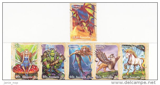 Australia 2011 Mythical Creatures Set  MNH - Sheets, Plate Blocks &  Multiples