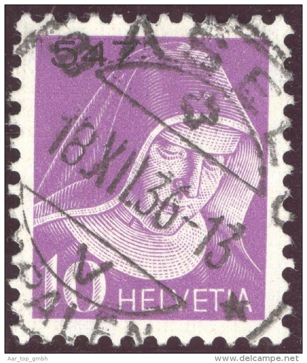 Heimat BS Basel Spalen 1936-12-16 Vollstempel Auf Portofreiheit Zu#15 Gr#547 10Rp. (750Stk) Societe Fransaise Bienfaisan - Vrijstelling Van Portkosten