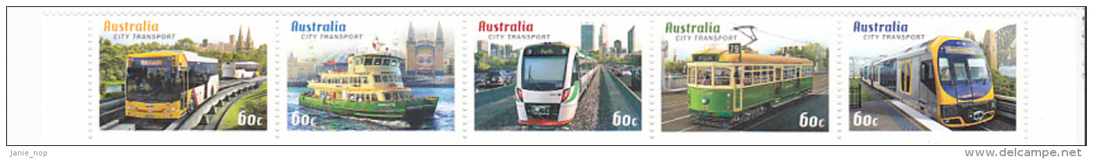 Australia 2012 Transport Set 5 MNH - Autres & Non Classés