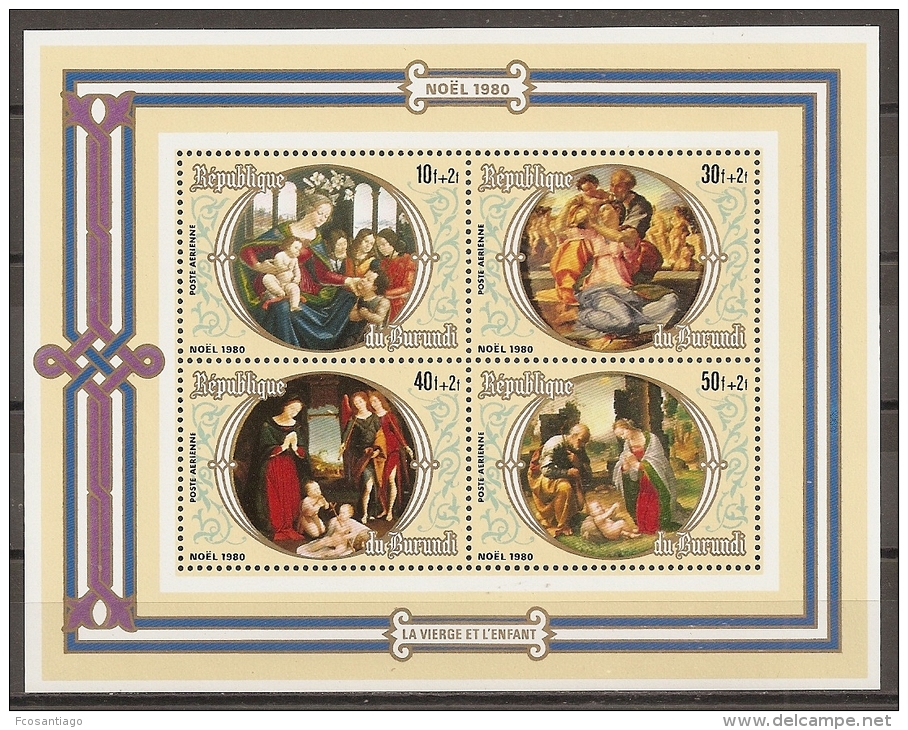 PINTURA - BURUNDI 1980 - Yvert #H111 - MNH ** - Religión