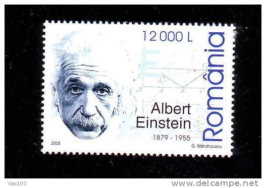 Romania 2005 Albert EINSTEIN MNH OG. - Albert Einstein