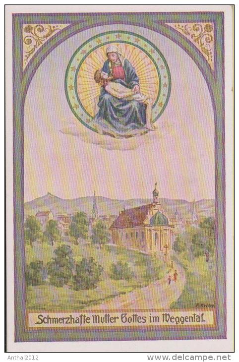 Weggental Rottenburg Neckar Schmerzhafte Mutter Gottes Kirche Gemalt Um 1900 - Rottenburg