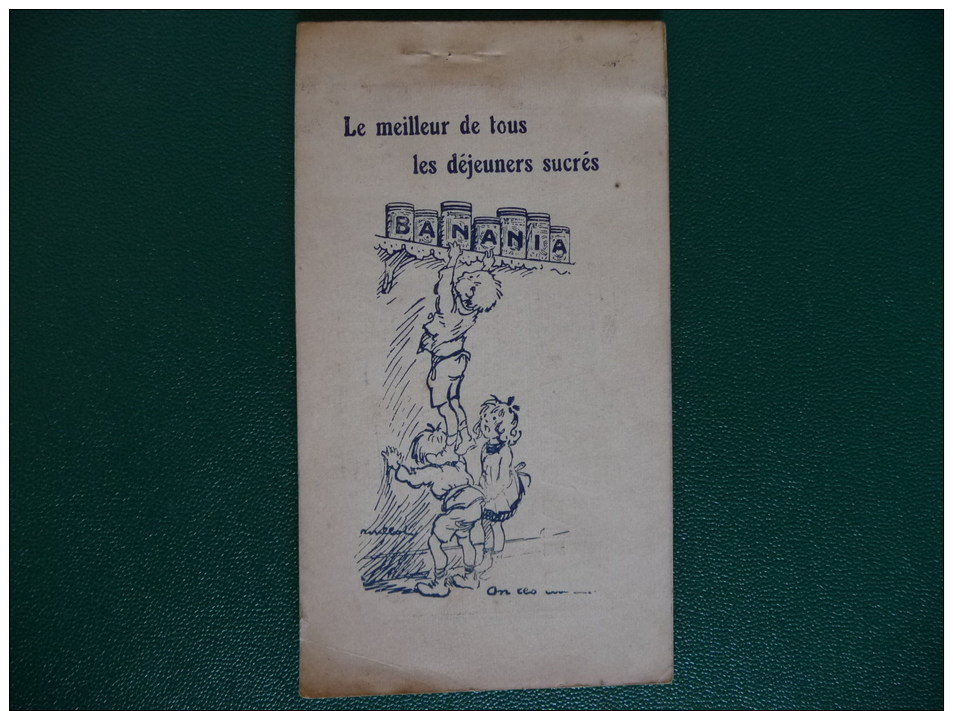 MARSEILLE   -  CARNET  DE  L EXPOSITION  COLONIALE  1922  - OFFERT PAR  BANANIA -    ILLUSTRE  PAR  POULBOT