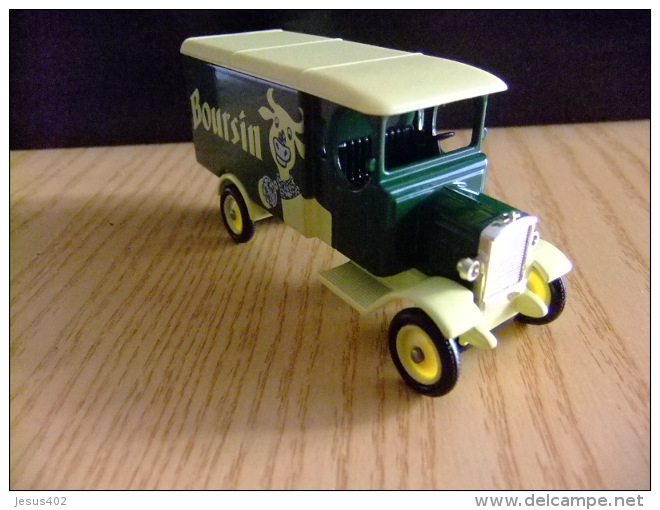 CAMION MORRIS VAN 1931 CON PUBLICIDAD  BOURSIN - Corgi Toys