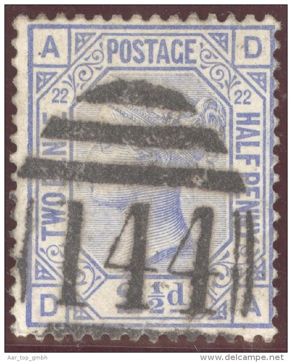 Grossbritanien 1880 Mi#59 WZ11 Stempel # 144 - Used Stamps