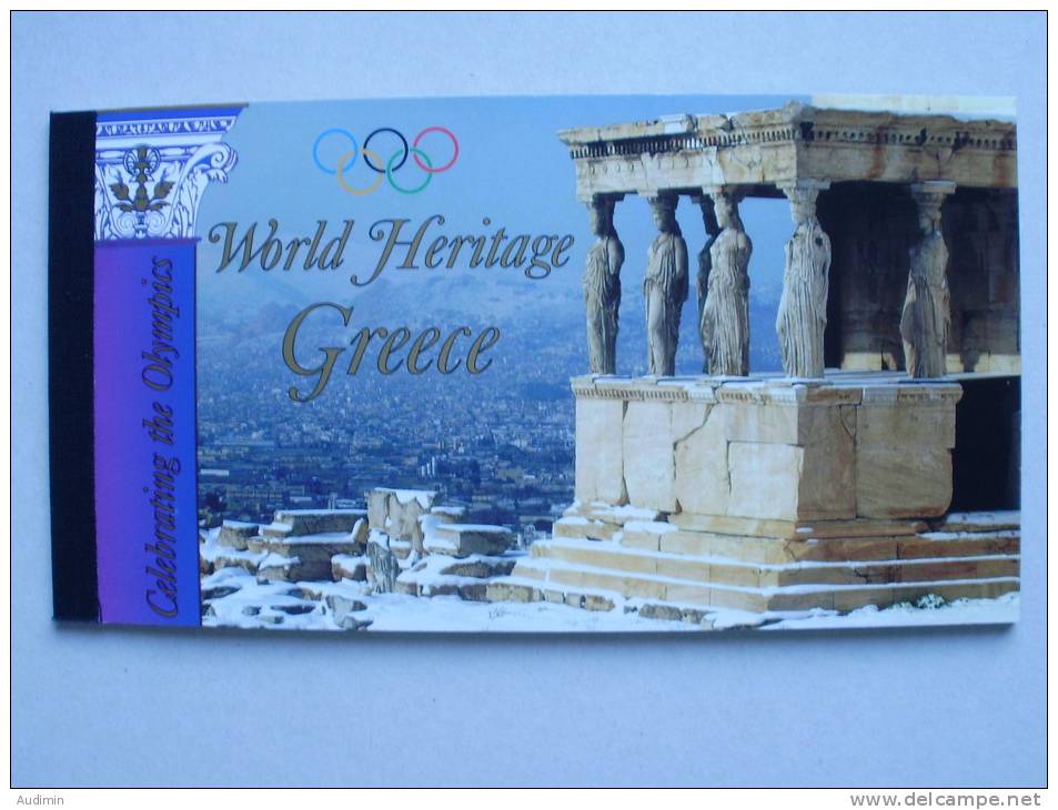 UNO-New York 959/65 MH 9 Booklet 9 Oo Used, UNESCO-Welterbe: Griechenland - Carnets