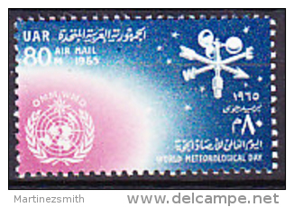 Egypt 1965 Yvert 95, Airmail, World Meteorological Day, MNH - Luchtpost