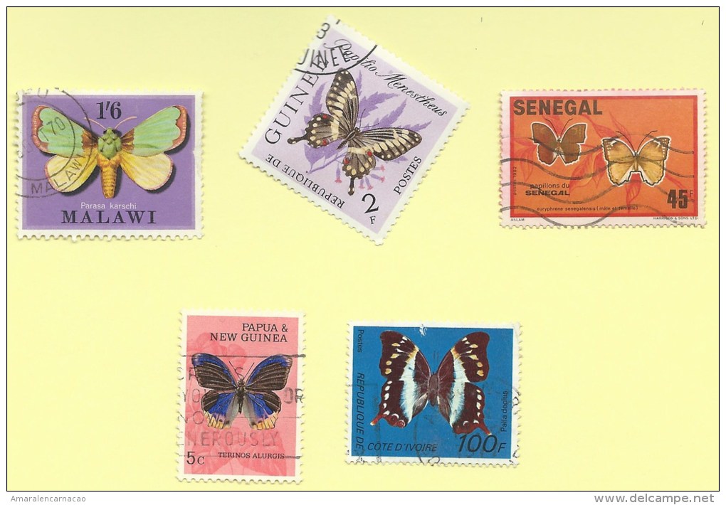 TIMBRES - STAMPS -  PAPILLONS - TIMBRES OBLITÉRÉE - Farfalle